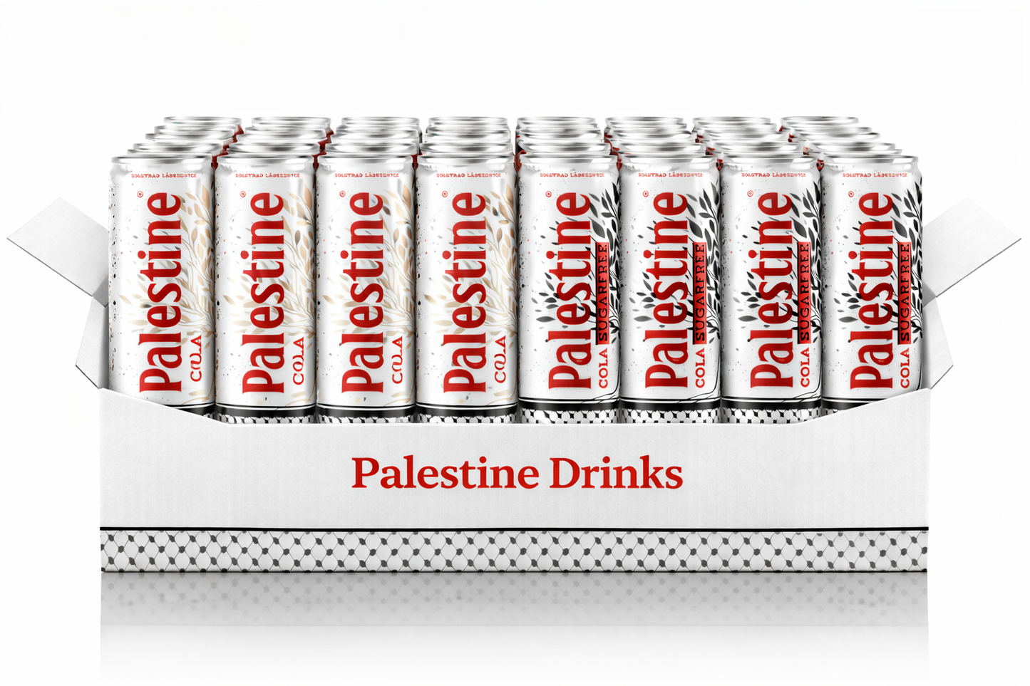 Palestine Cola Mix – 24 Cans (12 Cola + 12 Cola Sugarfree)