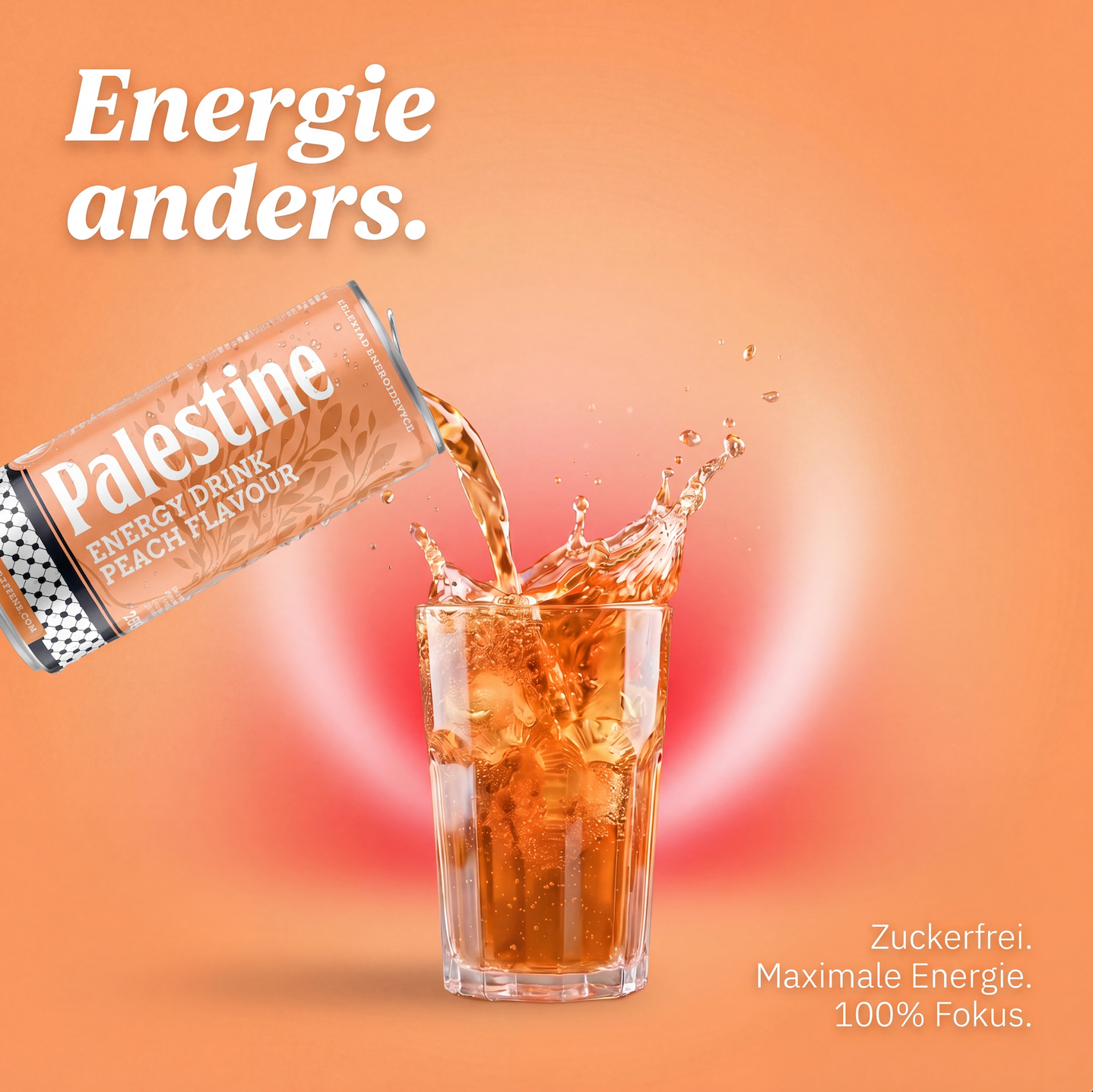 Palestine Energy Peach Flavor